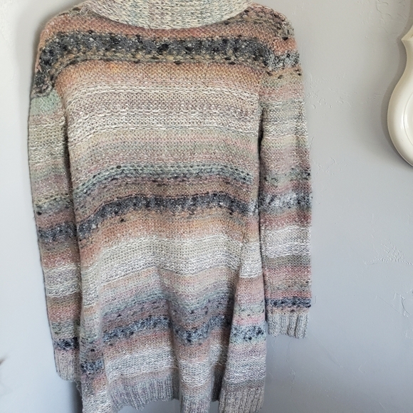 Maurices Sweater Cardigan Striped Earthy Tones Sm - Picture 5 of 7